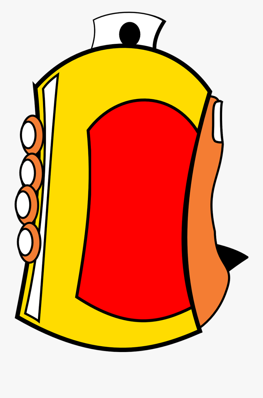 Transparent Paint Cans Clipart - Aerosol Paint, Transparent Clipart