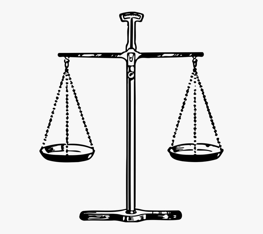 Balance, Instrument, Measurement, Scale, Weighing - Scales Of Justice, Transparent Clipart