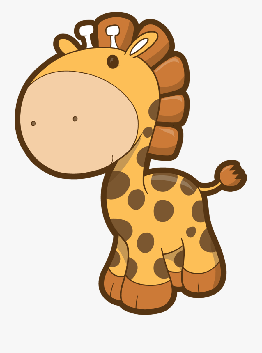 Clip Art Baby Giraffe Cartoon - Baby Giraffe Vector Png, Transparent Clipart
