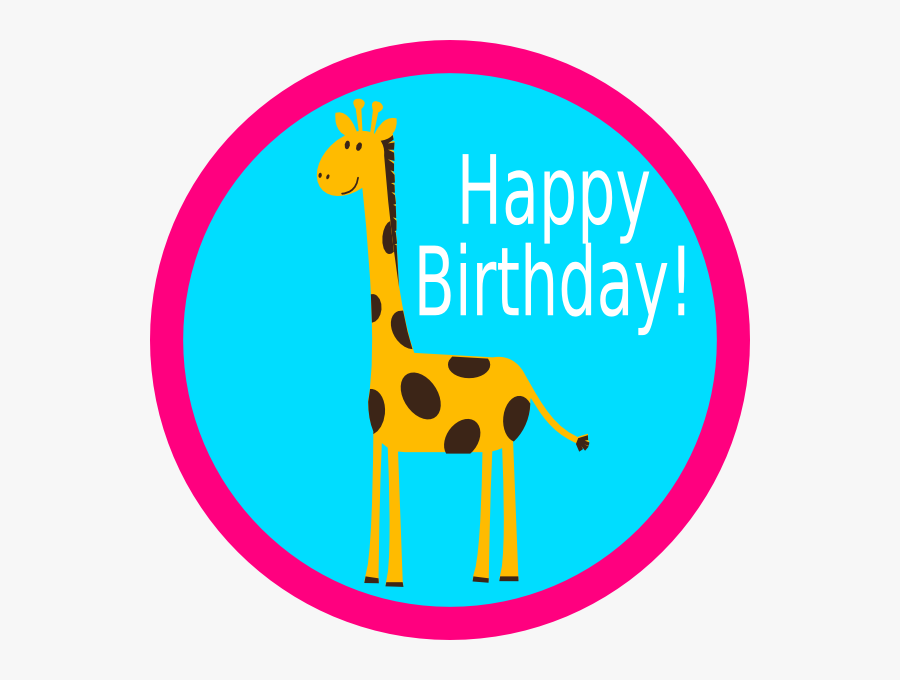 This Free Clip Arts Design Of Giraffe Cupcake Topper - Giraffe, Transparent Clipart