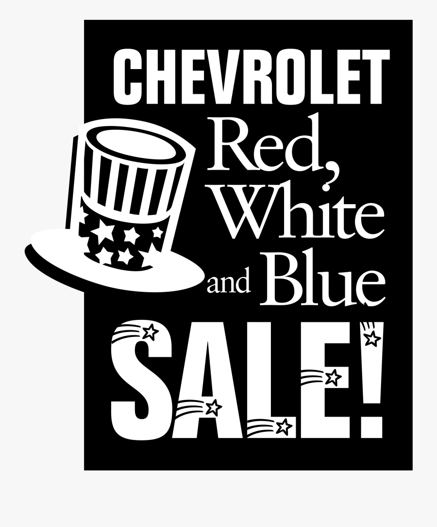 Chevrolet Red White And Blue Sale Logo Png Transparent - Poster, Transparent Clipart