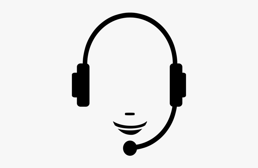 Call Center, Headphones, Headset, Microphone - Clip Art Call Center Headset, Transparent Clipart