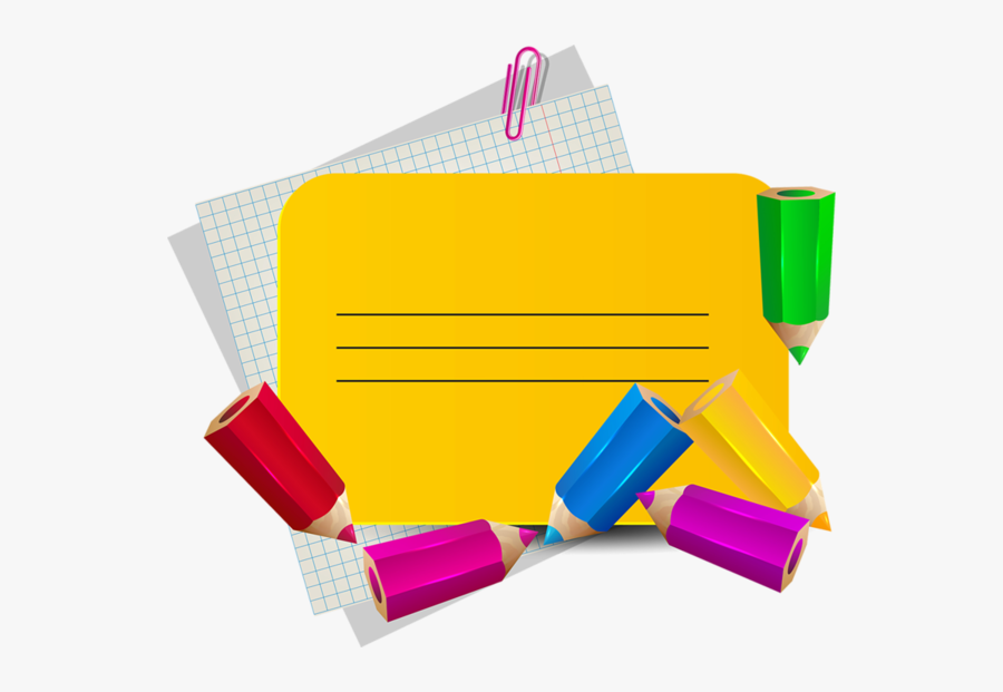 Note Clipart School Papers - School Scraps, Transparent Clipart