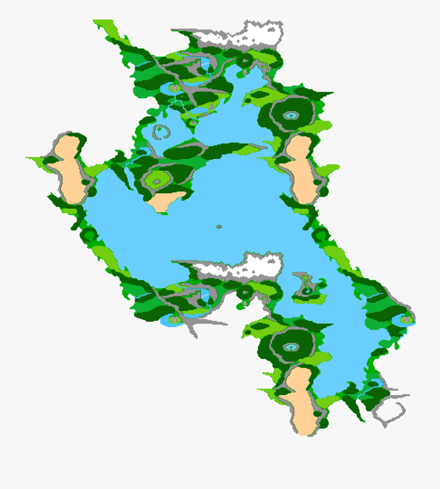 Image Ffii Tropical Island Map Png Final Fantasy Wiki, Transparent Clipart