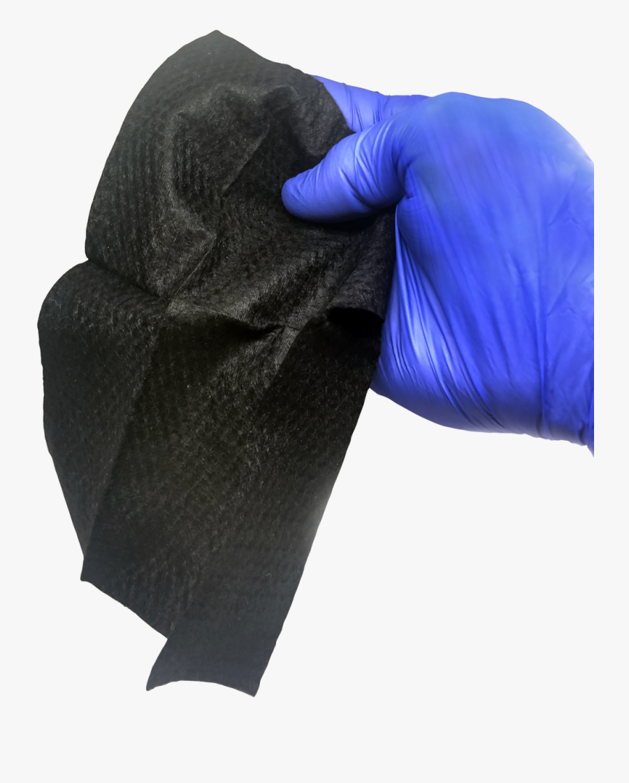 Wipe Outz™ Dry-black Sterilized Tattoo Towels 10 Ct - Scarf, Transparent Clipart