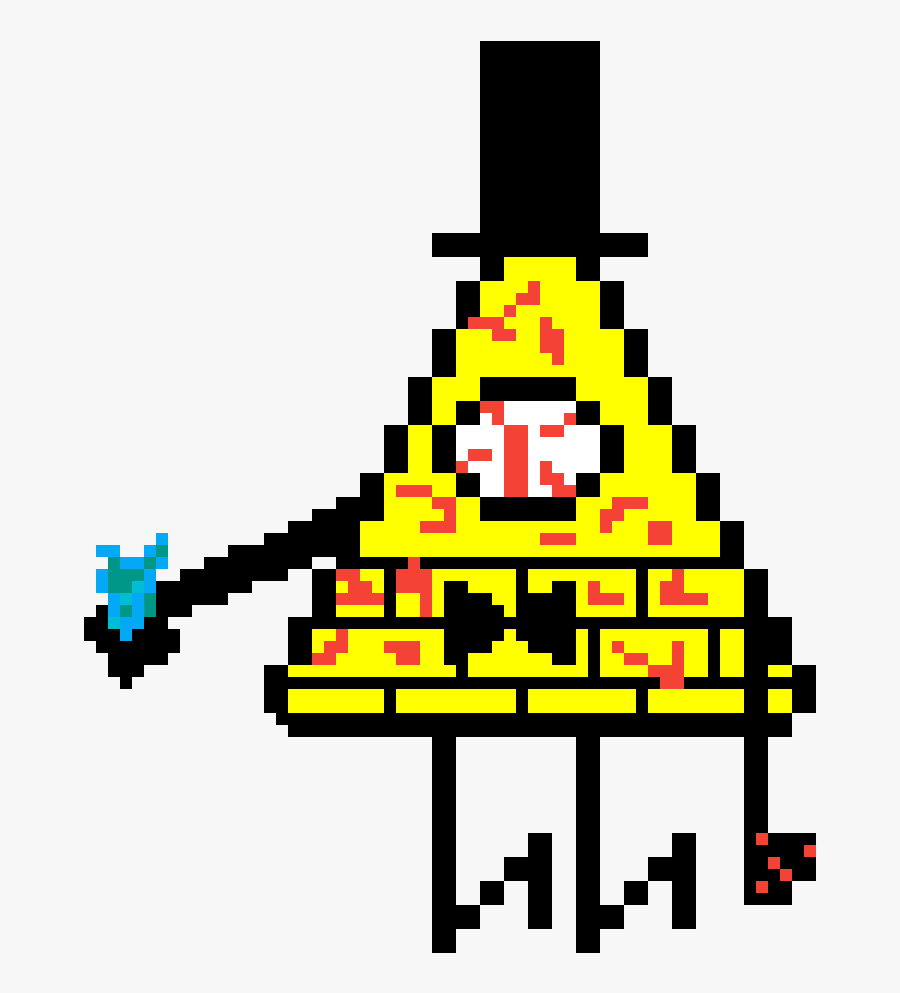 Pixel Art Bill Cipher, Transparent Clipart