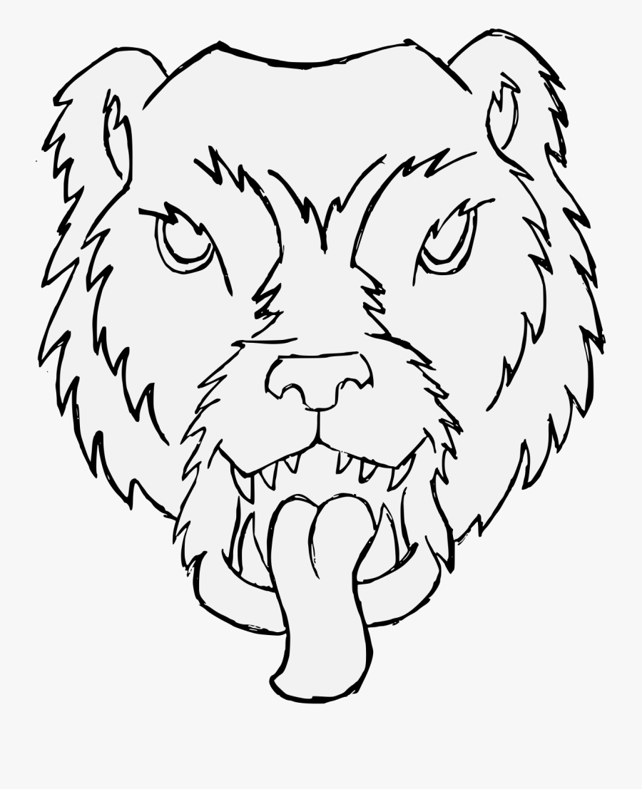 Transparent Bear Outline Png - Illustration, Transparent Clipart