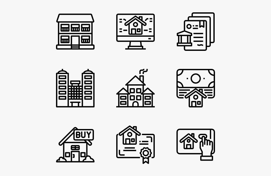 Icons Free Real Estate - Museum Icons, Transparent Clipart