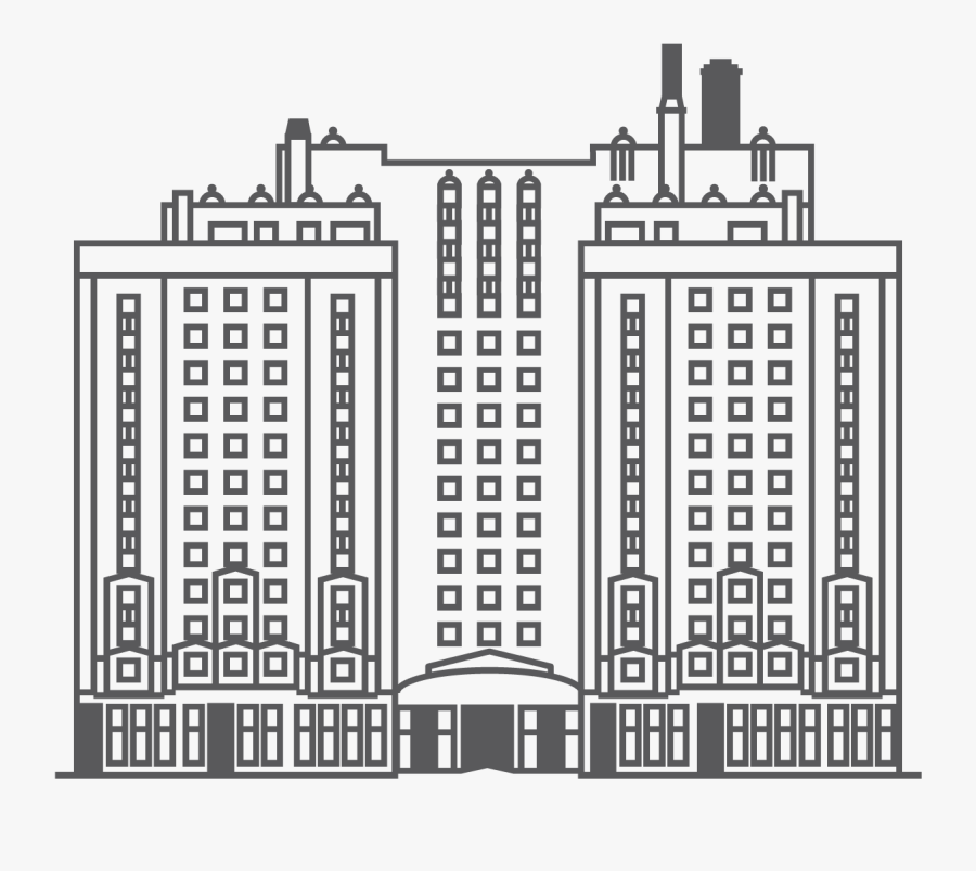 Commercial Building, Transparent Clipart