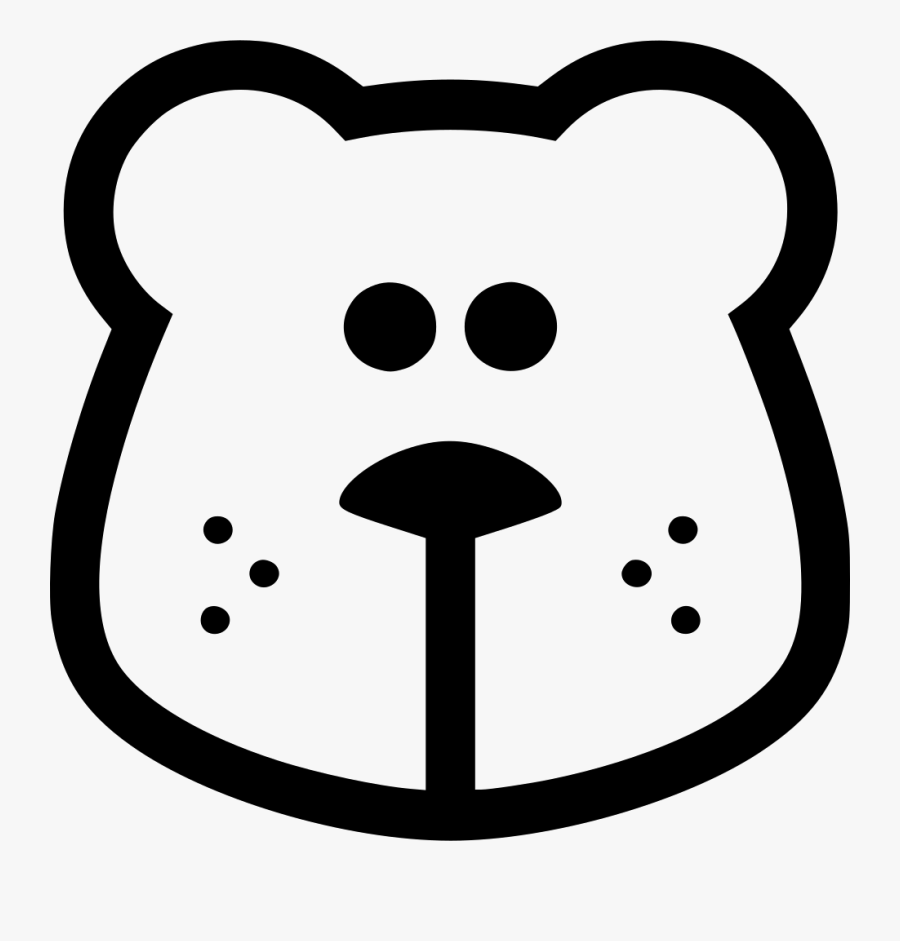 Bear Head, Transparent Clipart
