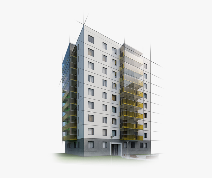 Apartment Building Png, Transparent Clipart