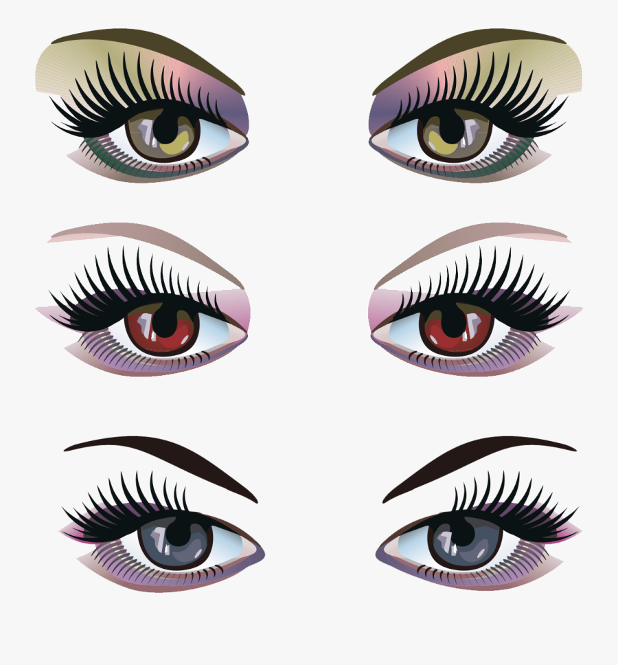 Eyelashes Clipart Gold And - Eye Shadow Clip Art, Transparent Clipart