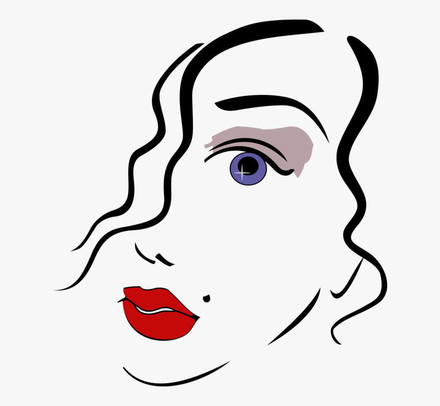 Eyebrow Face Woman Cheek - Woman Face Clipart, Transparent Clipart