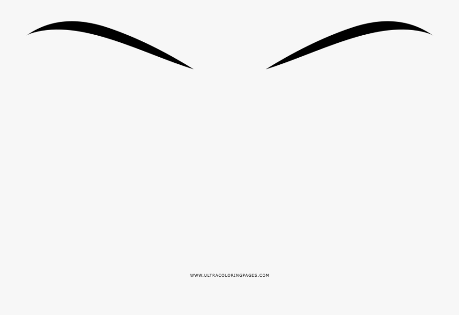 Eyebrows Coloring Page, Transparent Clipart