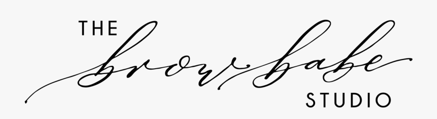 The Brow Babe Studio - Calligraphy, Transparent Clipart