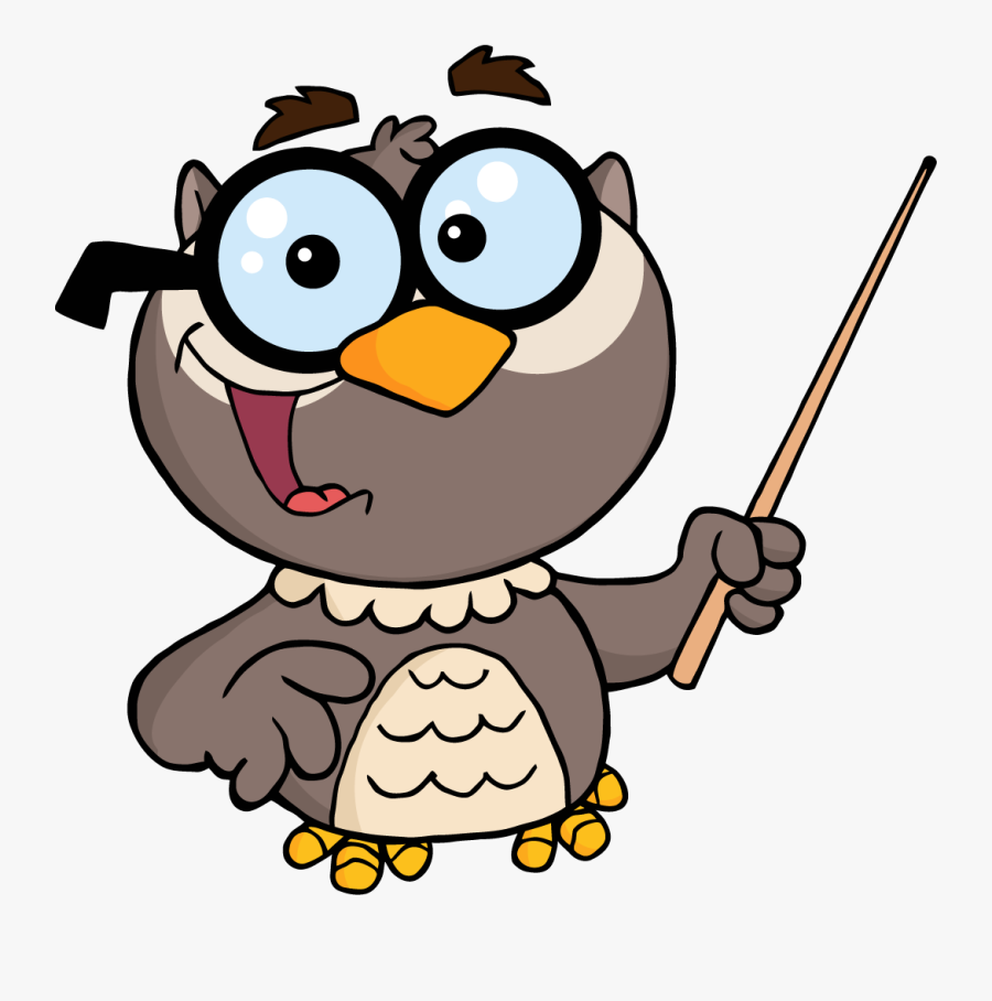 Owl Teacher Cartoon Png, Transparent Clipart