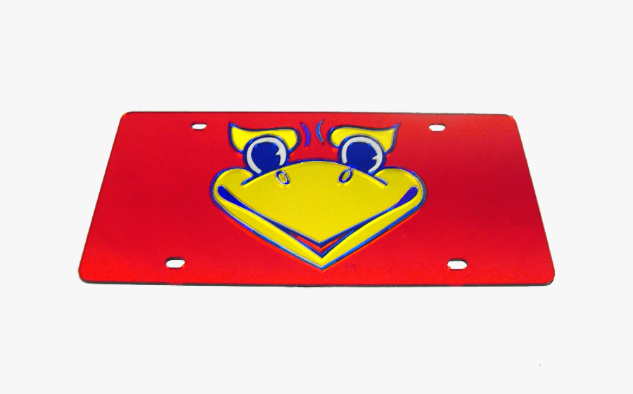 Beak "em Jayhawk License Plate, Transparent Clipart