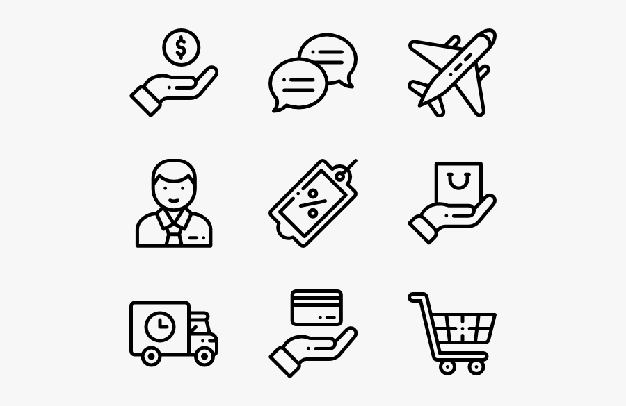 Ecommerce - Web Design Line Icon, Transparent Clipart