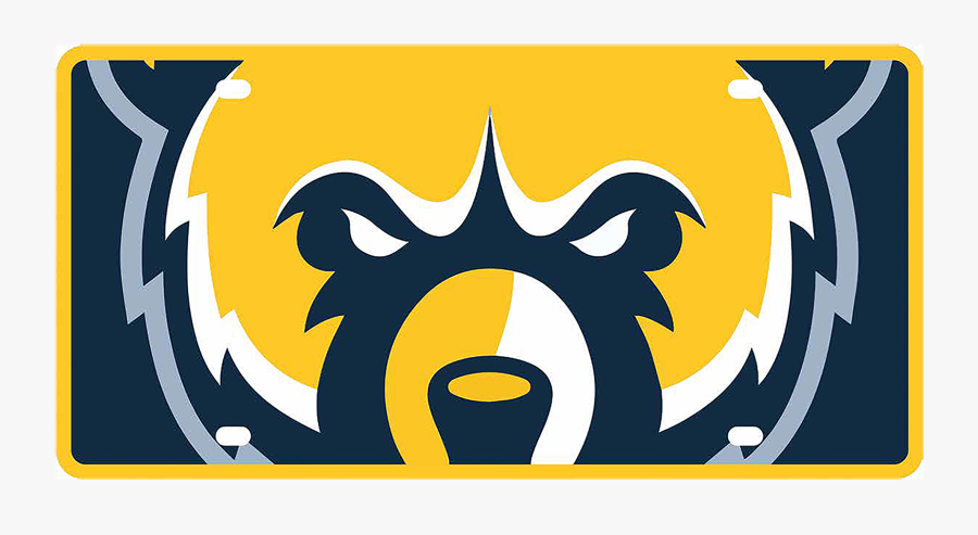 Tmu Mega Bear License Plate, Transparent Clipart