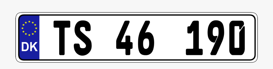 Authentic Eec Euro-plate™ - European Union, Transparent Clipart