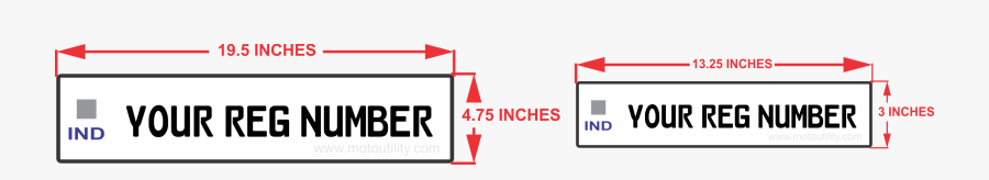 Plate Number Size Inches, Transparent Clipart