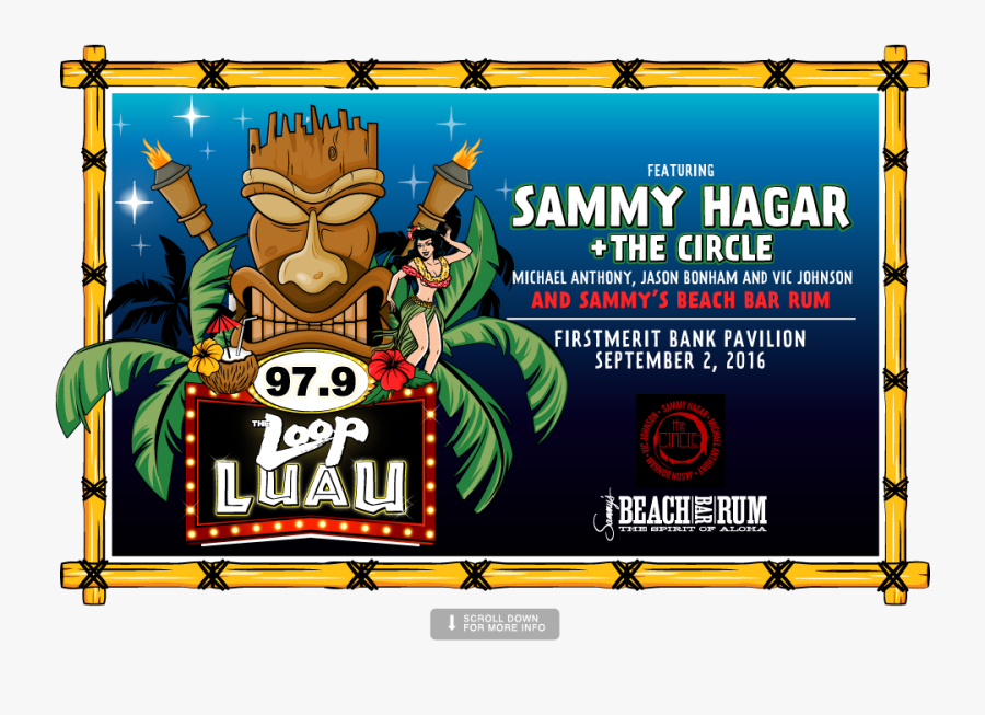 Loop Luau Feat Sammy Hagar - Banner, Transparent Clipart