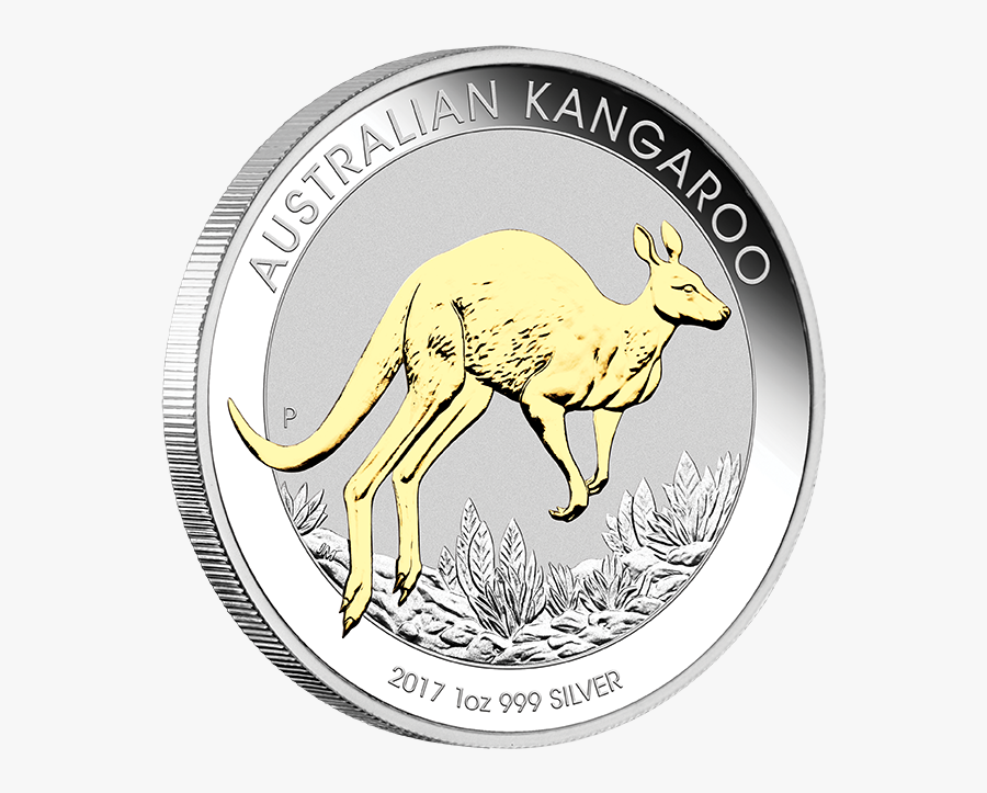 2017 1 Oz Pure Silver Coin - Australian Kangaroo 1 10 Oz 2019, Transparent Clipart
