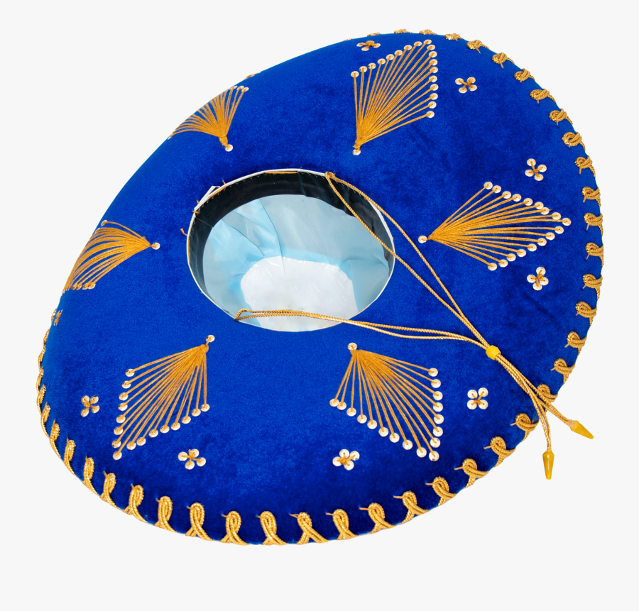 Charro Hats Blue And Gold, Transparent Clipart