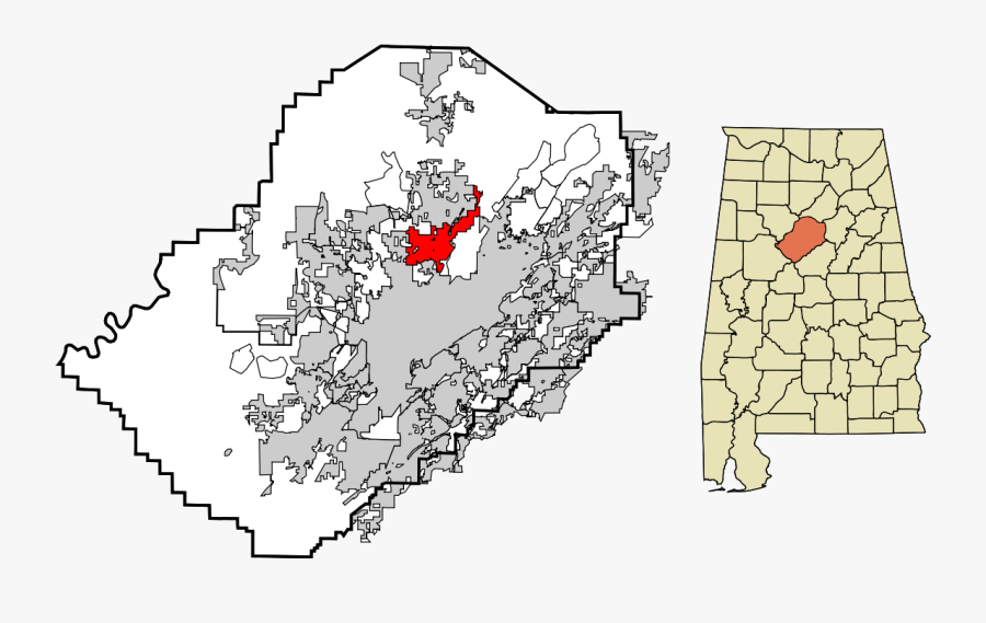 Pinson, Alabama - Bessemer Cutoff Map, Transparent Clipart
