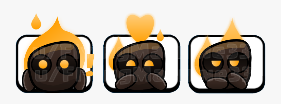 Clash Royale Ice Spirit Emote, Transparent Clipart