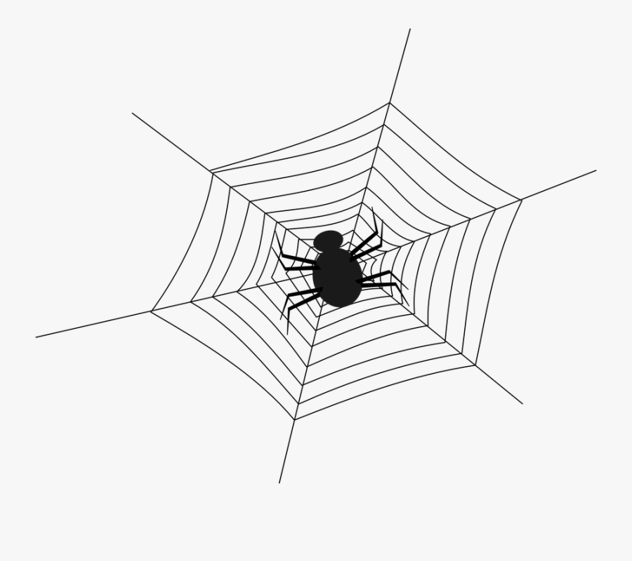 Cobweb, Spider, Spiderweb, Spider"s Web, Web, Net - Blue Spider Web Background, Transparent Clipart