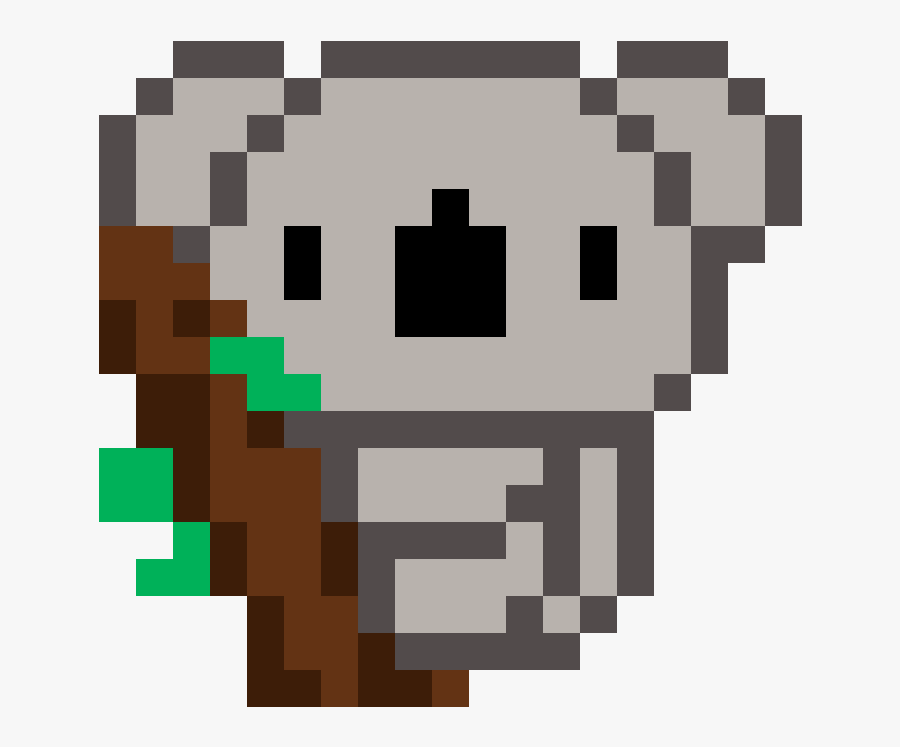 Koala Pixel Art, Transparent Clipart