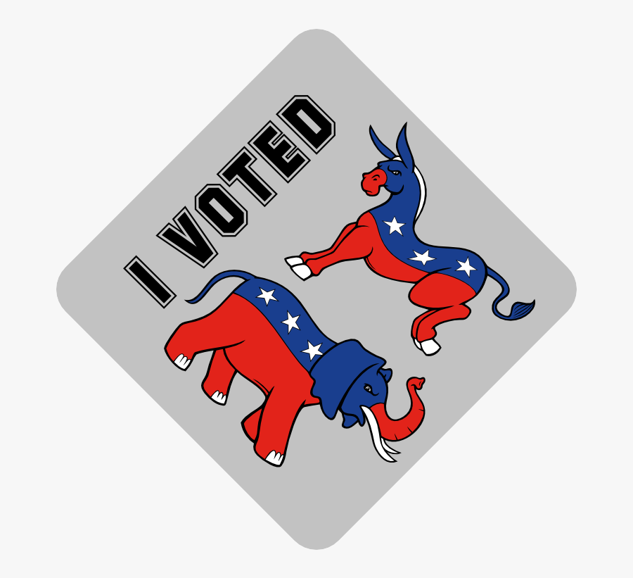 I Voted Temporary Tattoo - Cartoon, Transparent Clipart