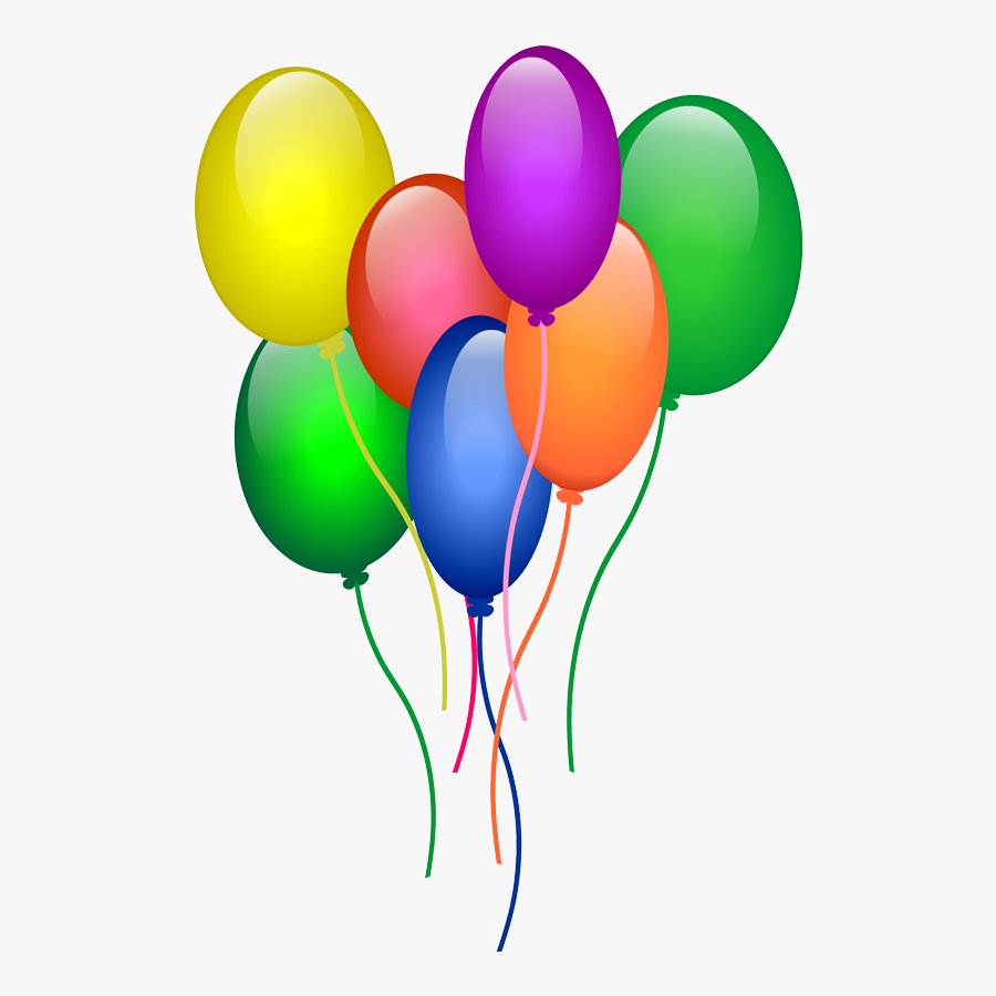 Bar Mitzvah Clip Art - 7 Balloons Clip Art, Transparent Clipart