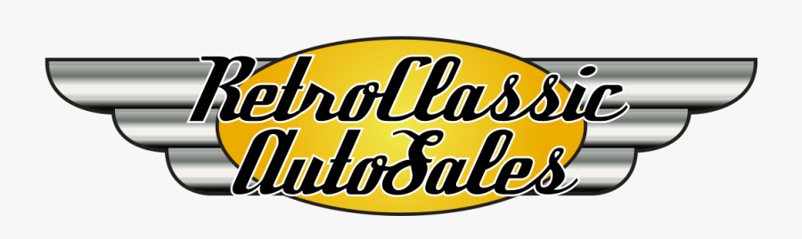 Retro Classic Auto Sales, Transparent Clipart