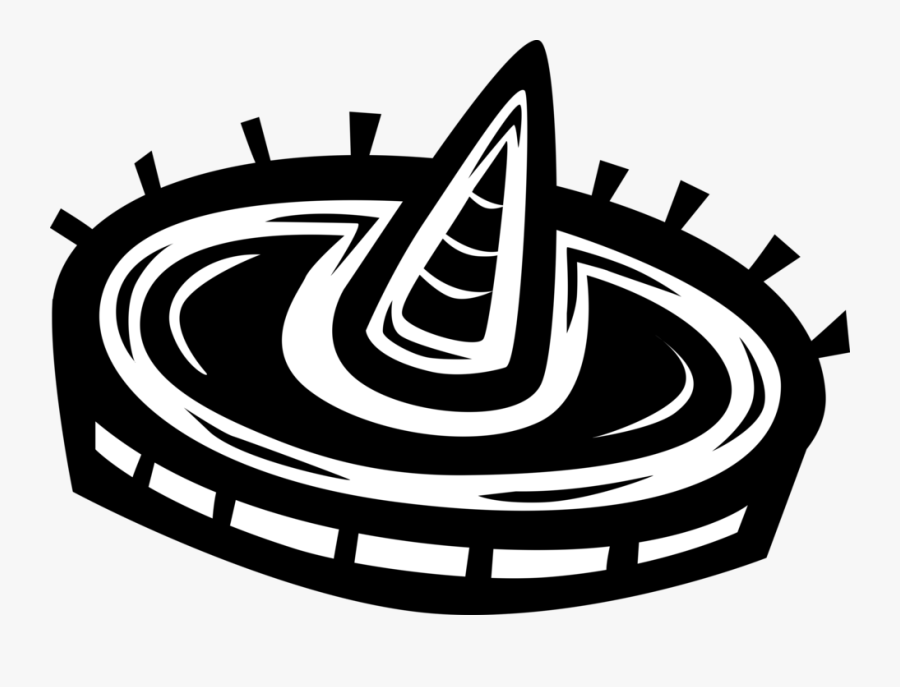 Vector Sombrero Hat Mexico - Maracas, Transparent Clipart