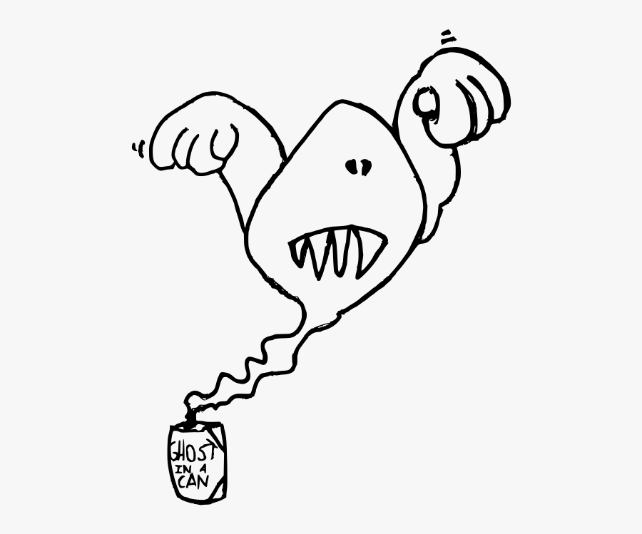 Ghost In A Can - Clip Art, Transparent Clipart