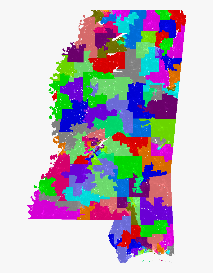 Ms House Of Representatives Map, Transparent Clipart