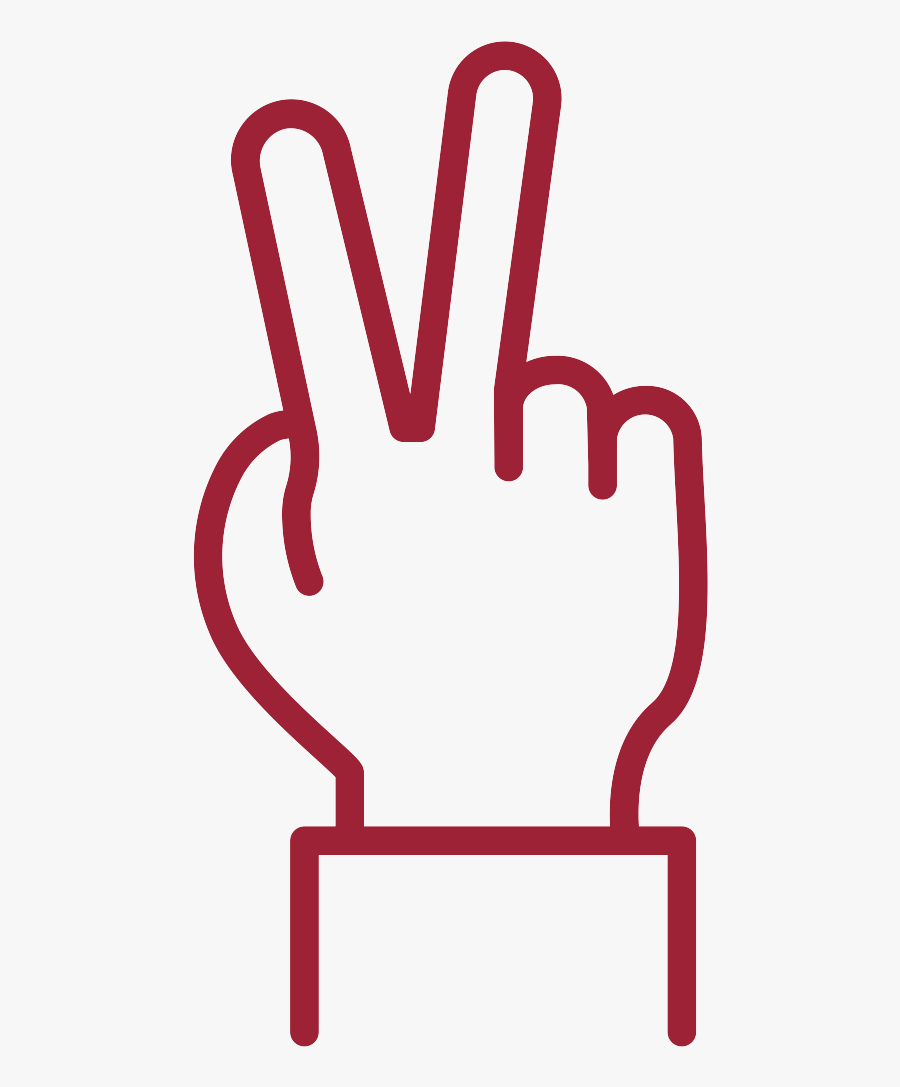 Two - Middle Finger Icon Png, Transparent Clipart
