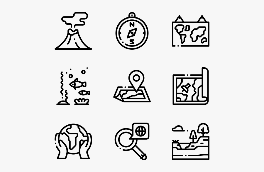 Geography - Vector Hot Dog Icon, Transparent Clipart
