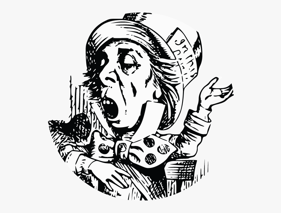 Alice In Wonderland Vintage Mad Hatter, Transparent Clipart