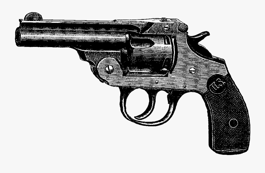 Vintage Gun Illustration, Transparent Clipart