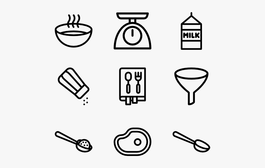 Cooking Instructions - Cooking Instruction Icon Pack, Transparent Clipart