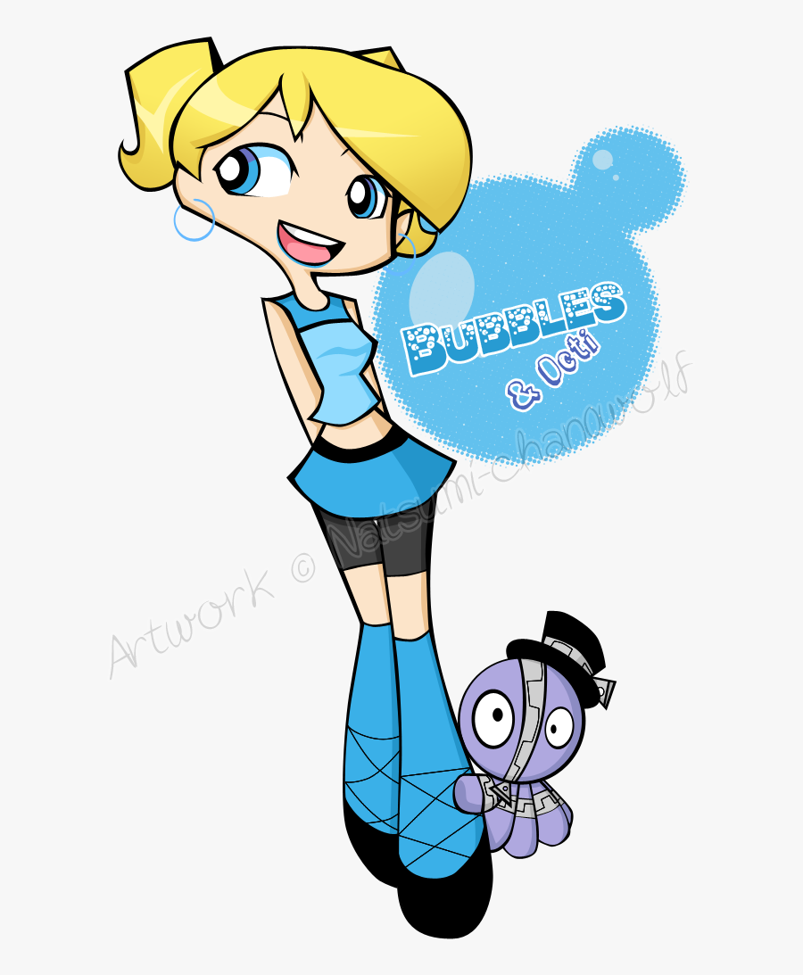 Bubbles Psg Style By Natsumi Chan0wolf-d36dhr4 - Cartoon, Transparent Clipart