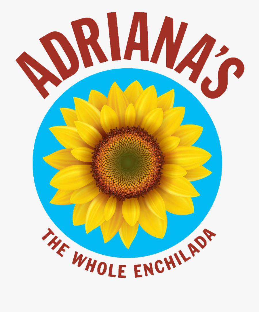 Menu Adrianas The Whole Enchilada Logo - Sunflower, Transparent Clipart