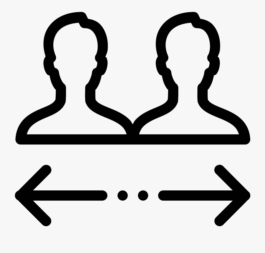 This Icon Represents Transfer Between Users - Icon, Transparent Clipart