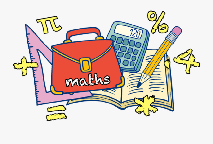 Transparent Doing Homework Clipart - Math Cartoon No Background, Transparent Clipart