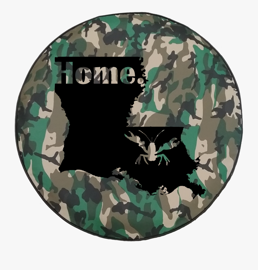 Woodland Classic Camo Louisiana Crawfish Home State - Punisher Logo Military, Transparent Clipart