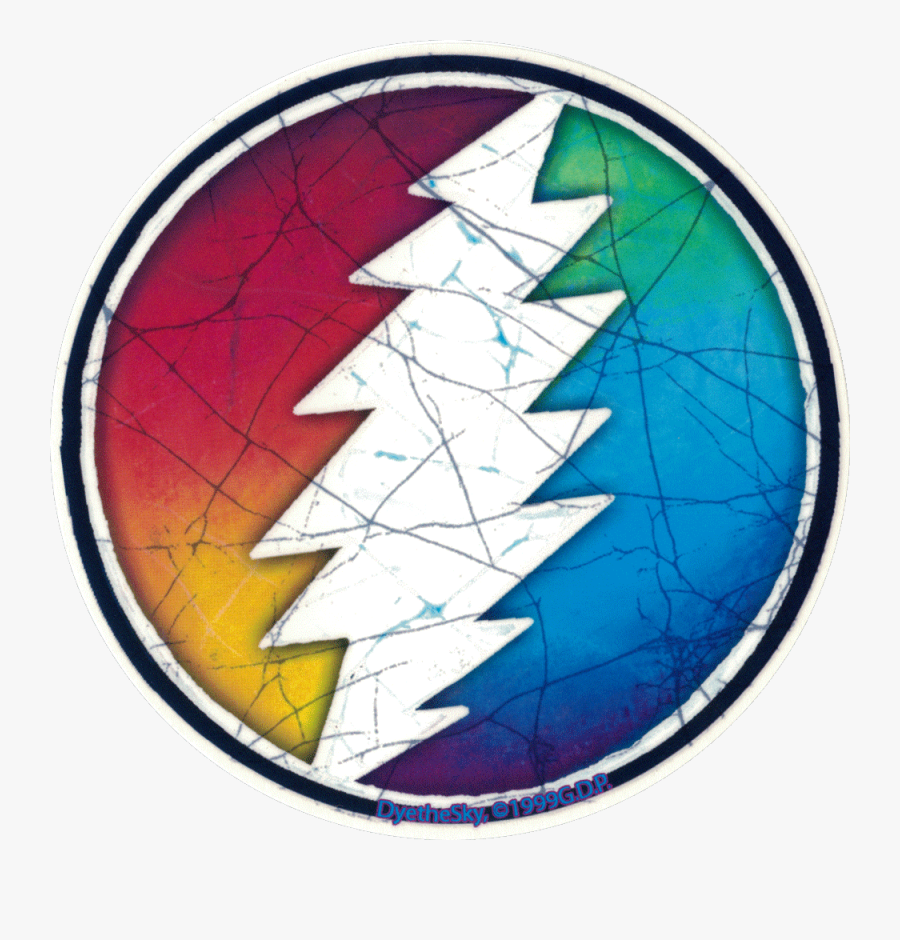 Grateful Dead Rainbow Lightening Bolt - Grateful Dead Transparent Png, Transparent Clipart