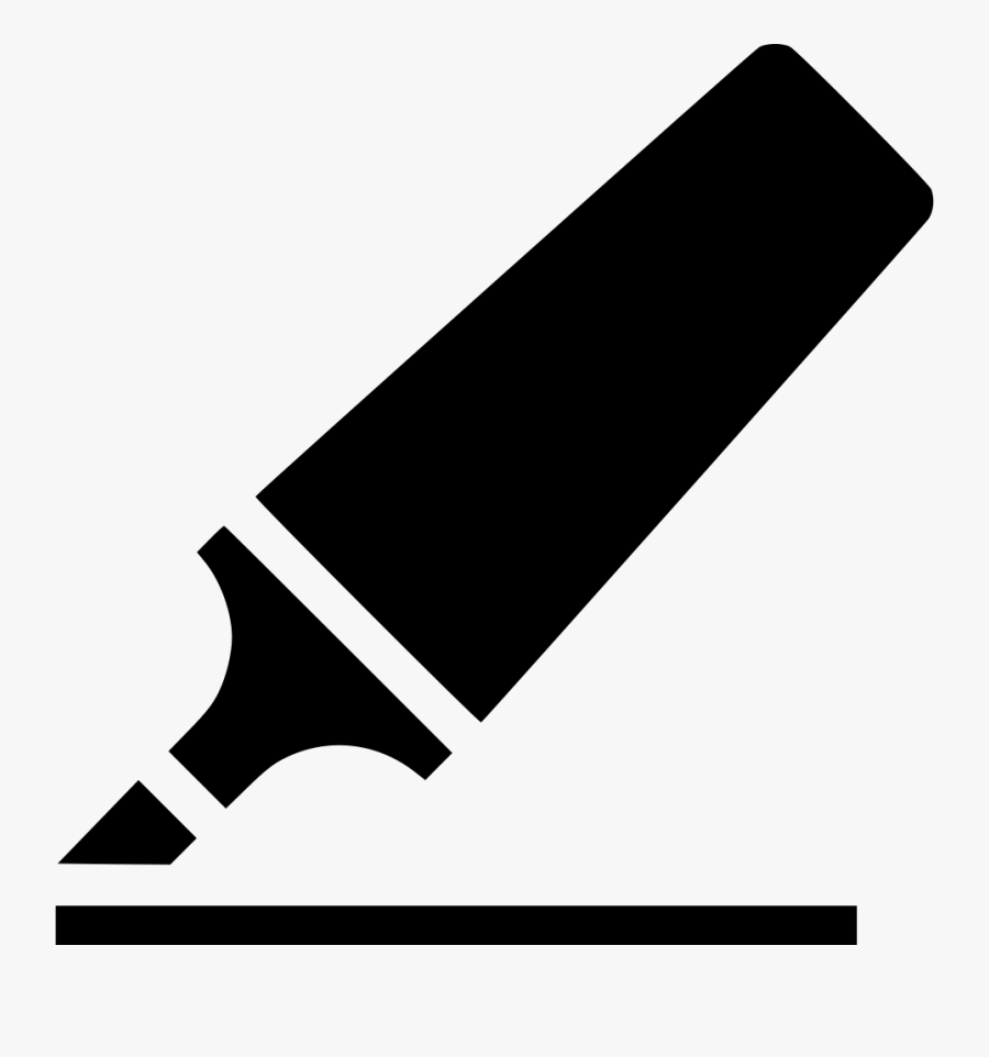Transparent Highlighter Clipart Black And White Highlighter Icon Black And White , Free